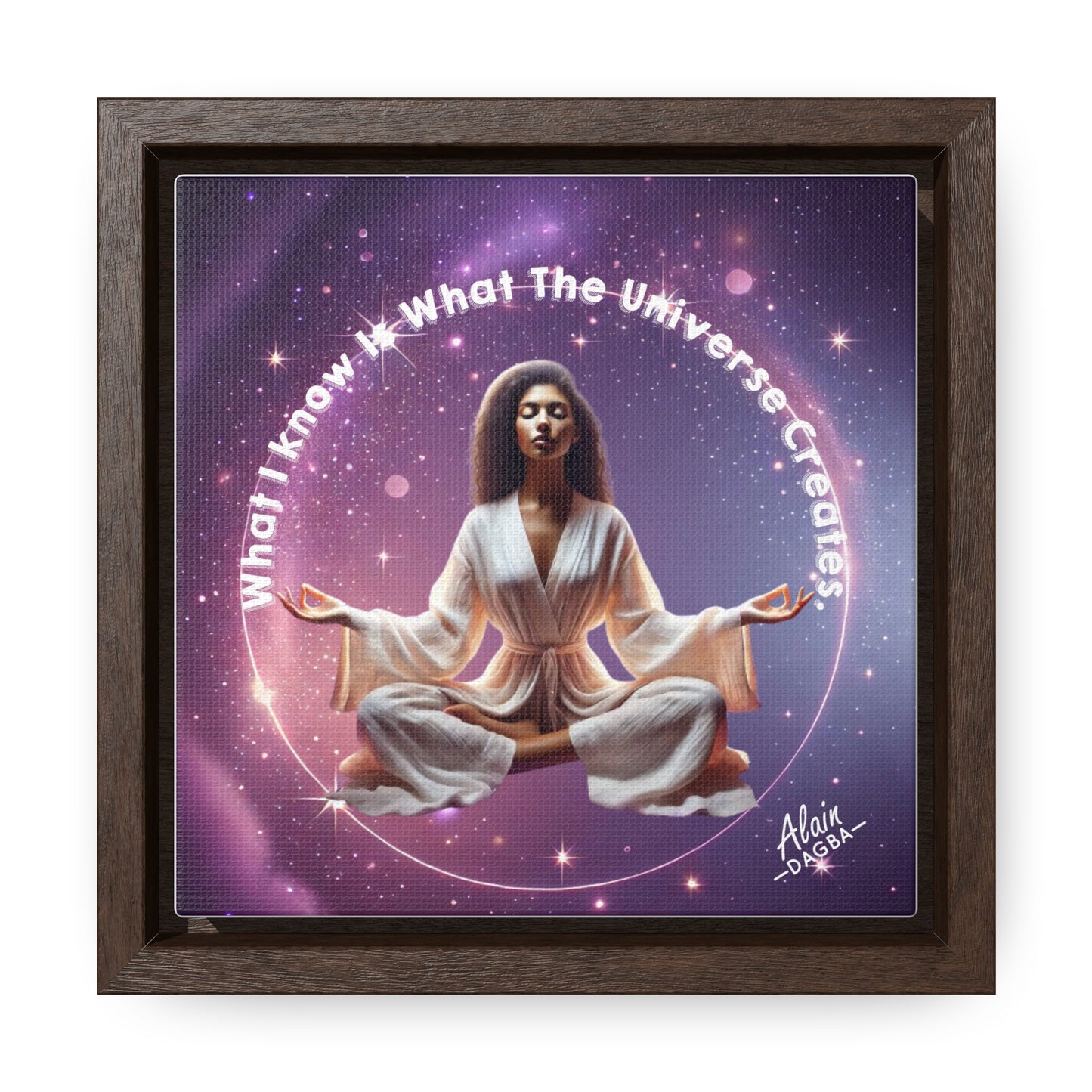 Manifesting Affirmation Arts: Gallery Canvas Wraps, Square Frame