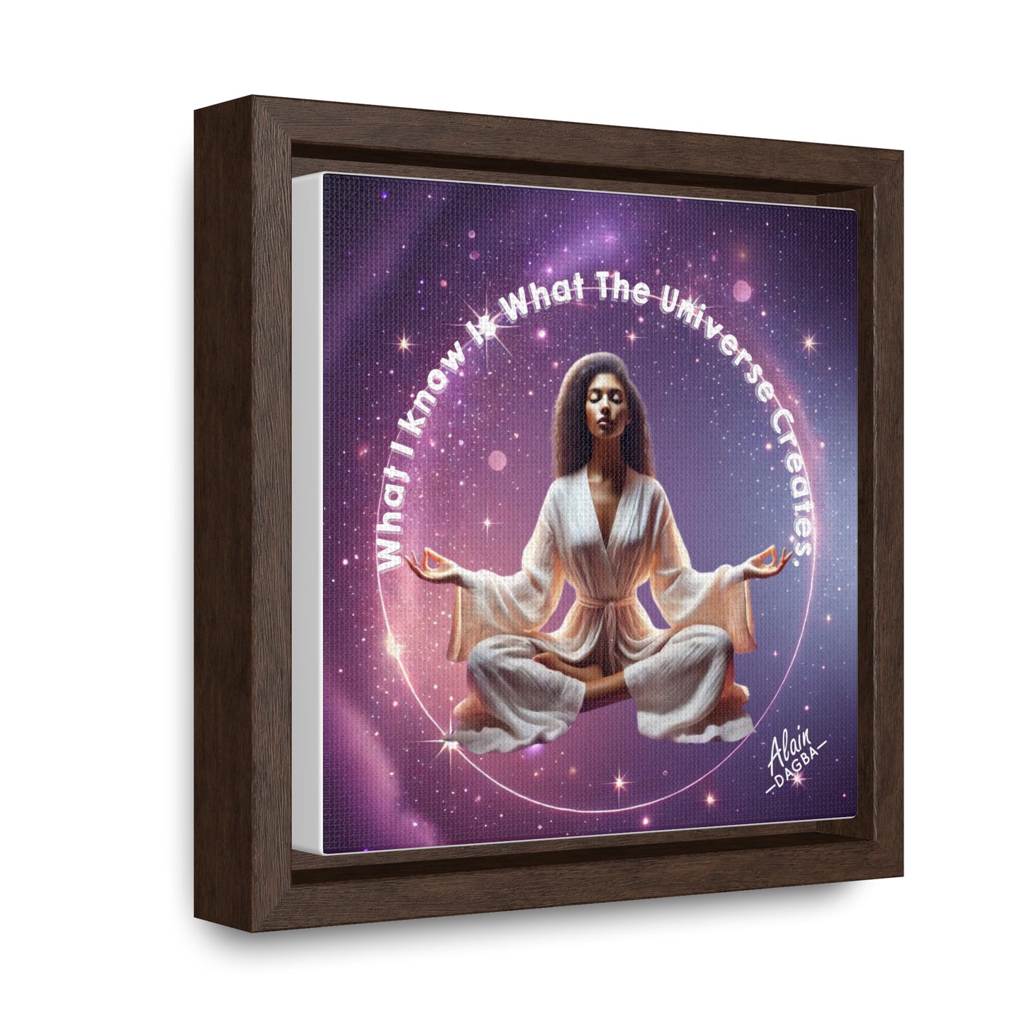 Manifesting Affirmation Arts: Gallery Canvas Wraps, Square Frame