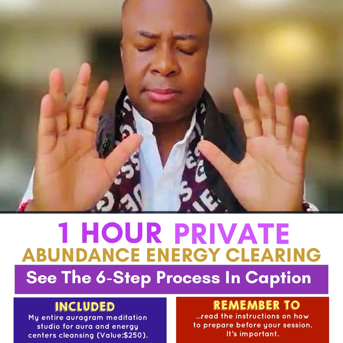 1 Hour Private Abundance Energy Clearing Session